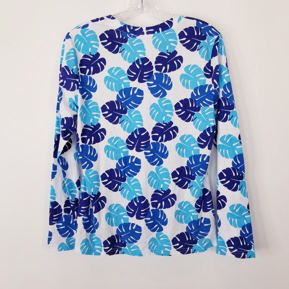 Fresh Produce Medium Leaf Print Top #23223 - Picture 2 of 6